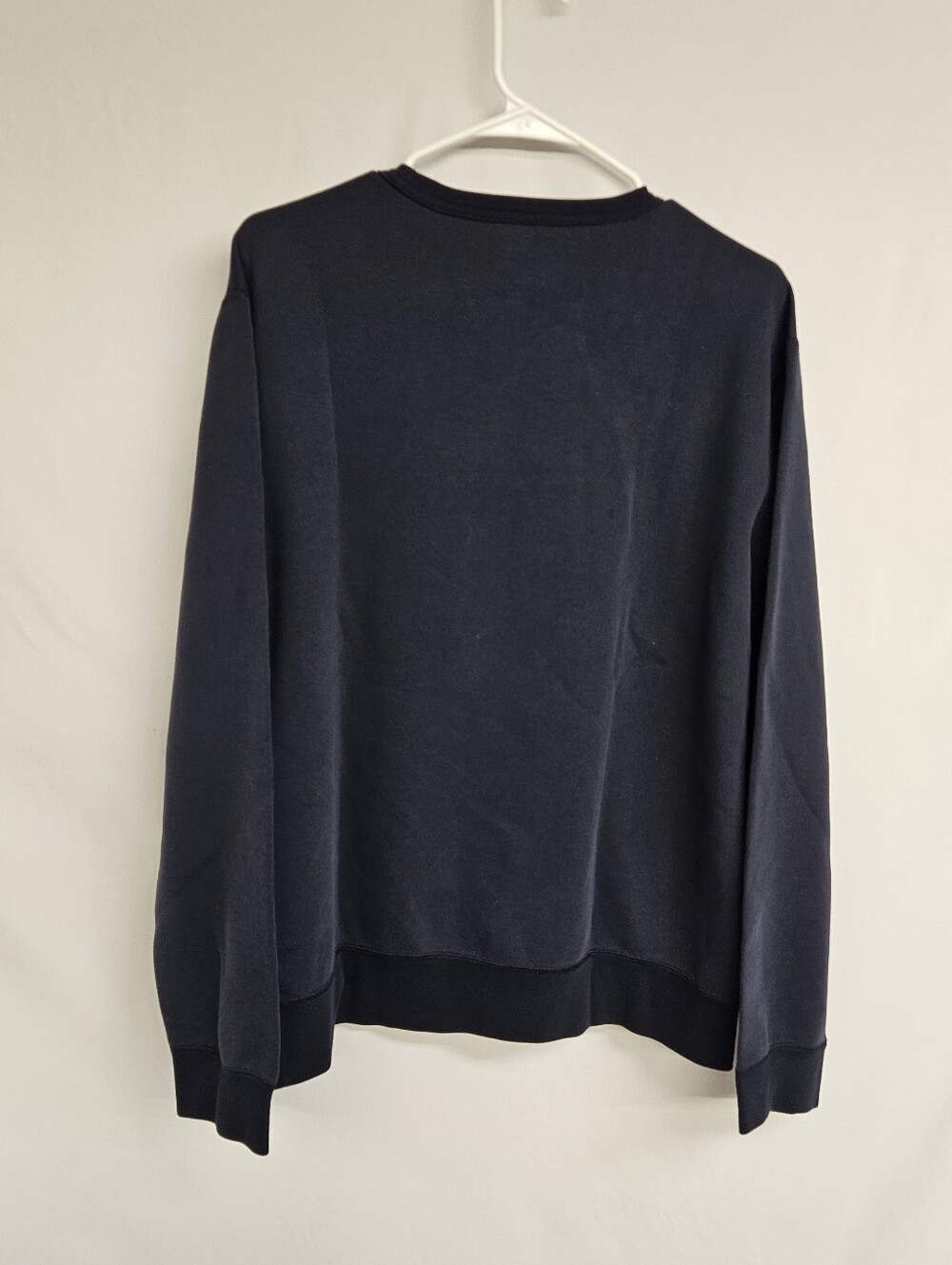 Polo Ralph Lauren Performance Navy Blue P Logo Double Knit Sweatshirt Sz Large - Picture 5 of 12